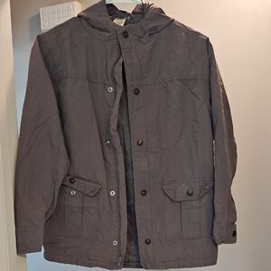 Route 66 Kids Gray Hooded Raincoat